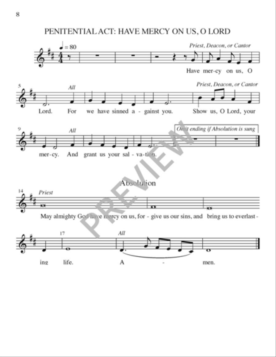 Ruah - Presider edition Ruah - Presider edition C Instrument scores gallery preview page 8