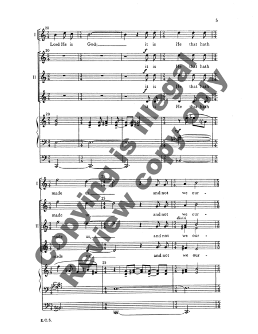 Jubilate Deo Unison Choir scores gallery preview page 12