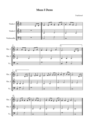 Book cover for String Trio - Muss I Denn (Easy)