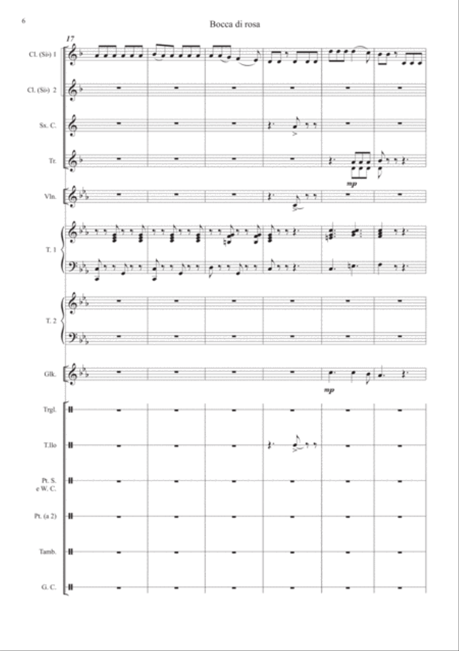 Bocca Di Rosa Small Ensemble scores gallery preview page 6