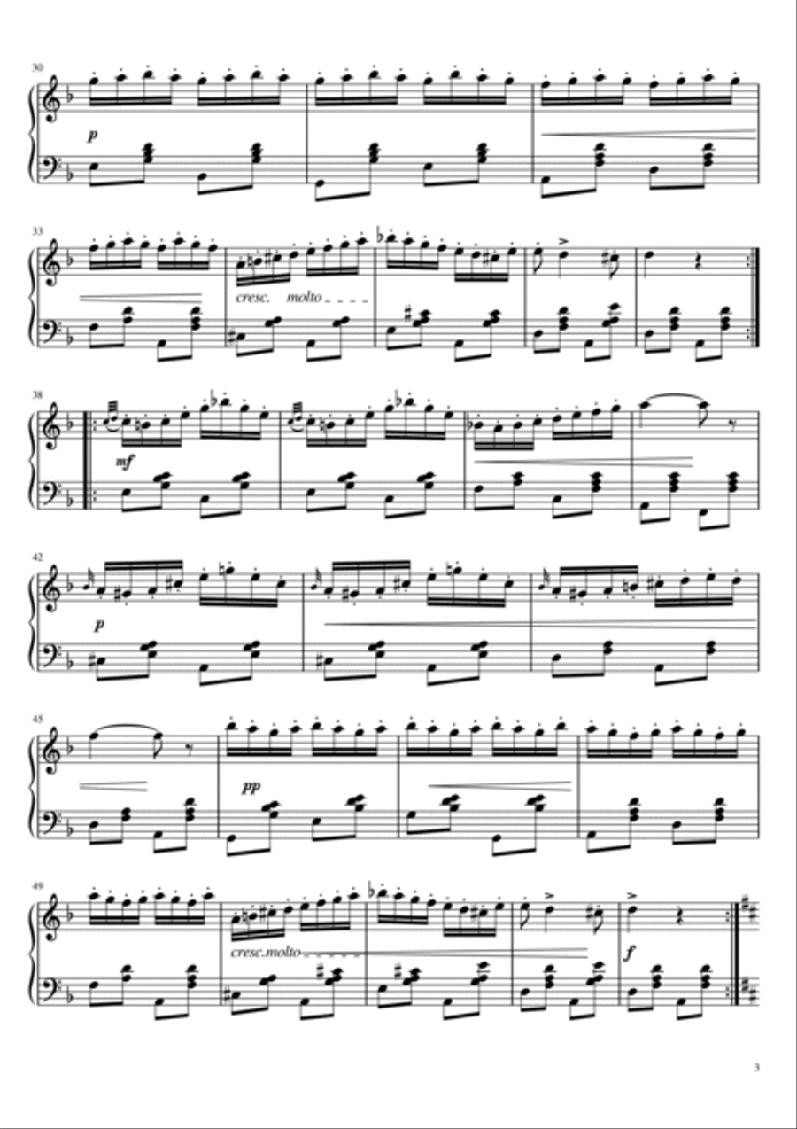 Monti's Czardas for piano solo Piano Solo scores gallery preview page 3