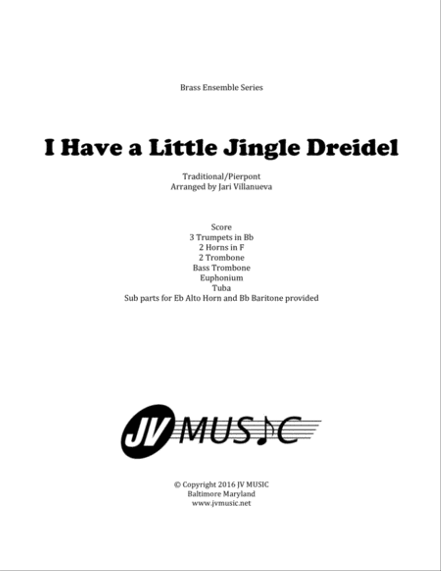 I have a Little Jingle Dreidel-Brass Ensemble Small Ensemble scores gallery preview page 1