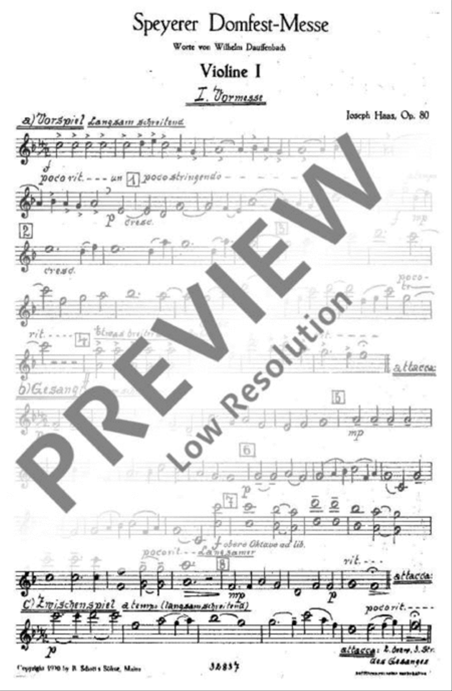 Speyerer Domfestmesse TB scores gallery preview page 3