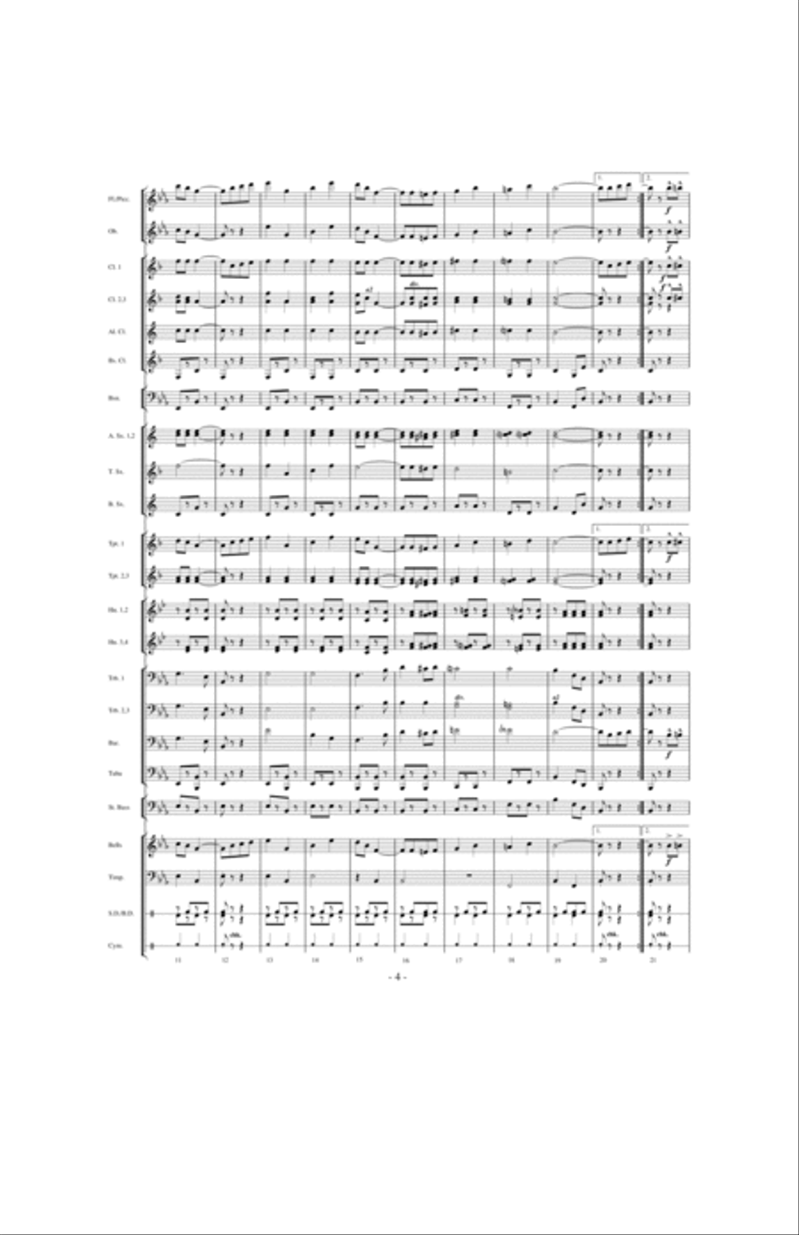 Torch of Liberty Concert Band scores gallery preview page 3