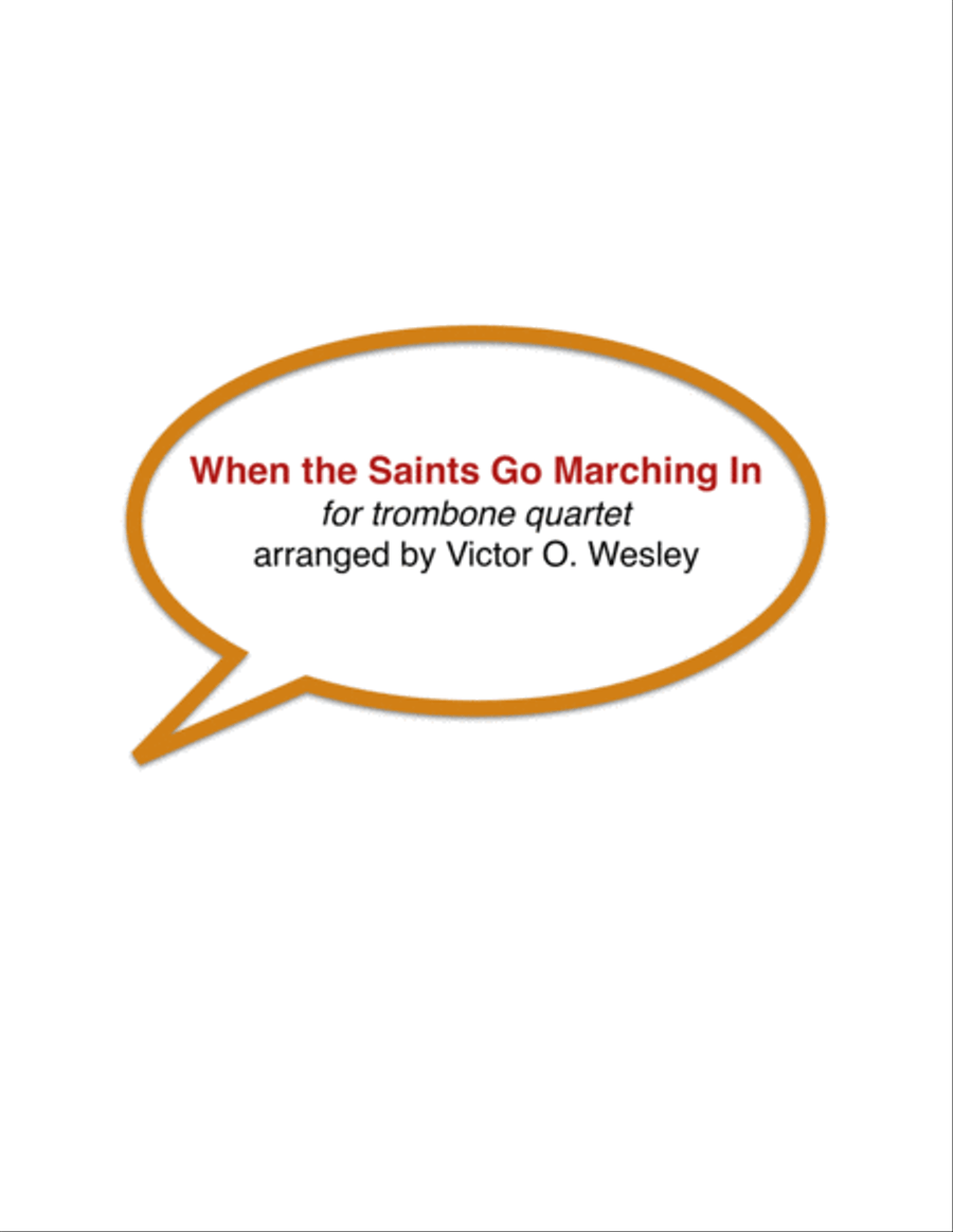 When the Saints Go Marching In Brass Ensemble scores gallery preview page 1