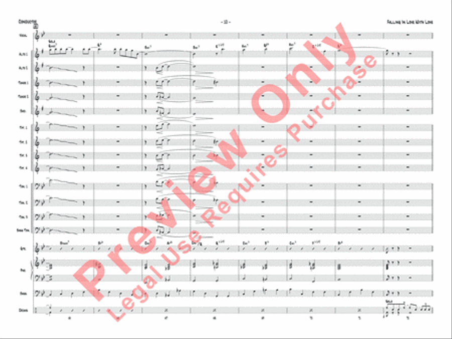 Falling in Love with Love Jazz Ensemble scores gallery preview page 13