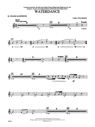 Waterdance: B-flat Tenor Saxophone