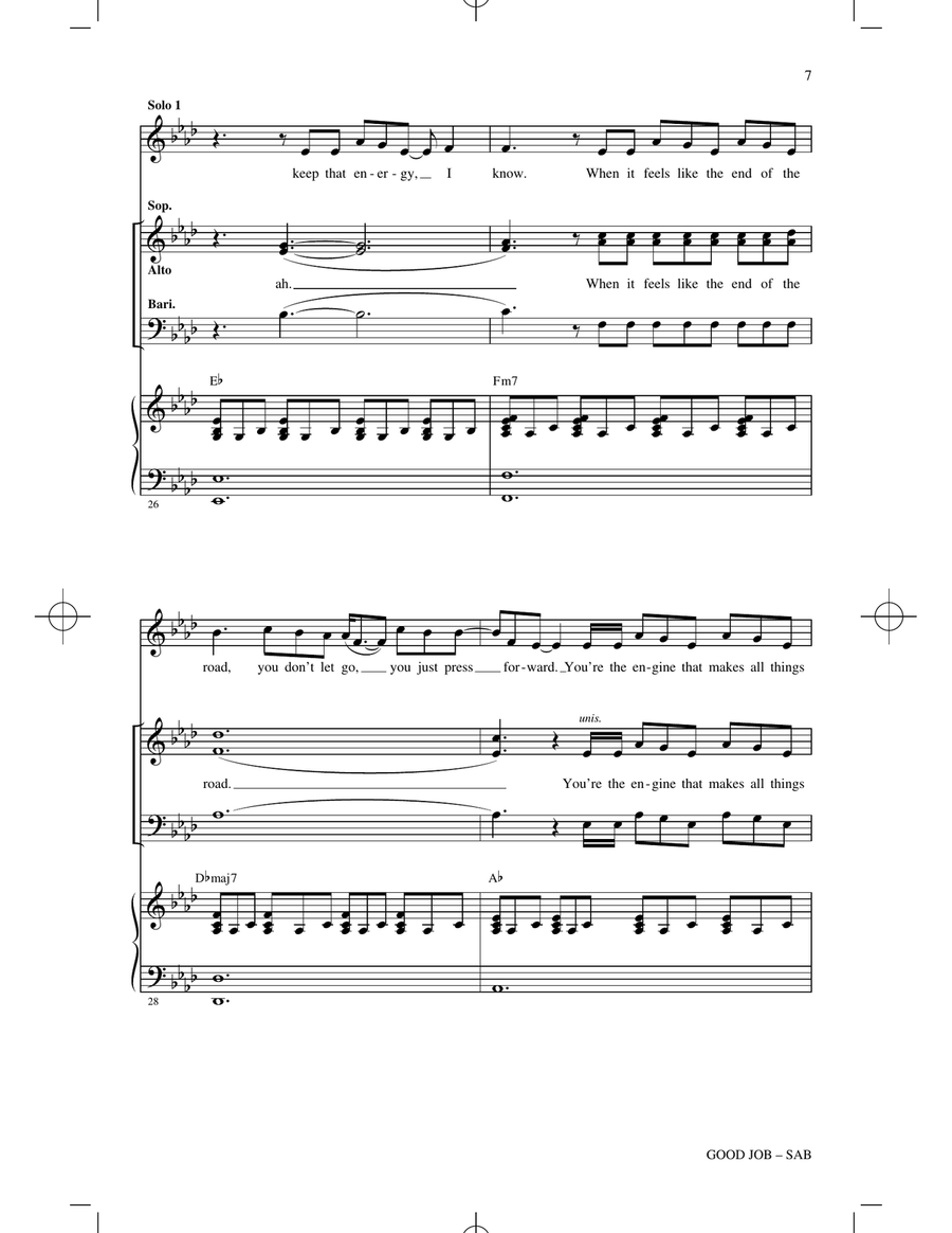 Good Job (arr. Roger Emerson) 3-Part scores gallery preview page 6
