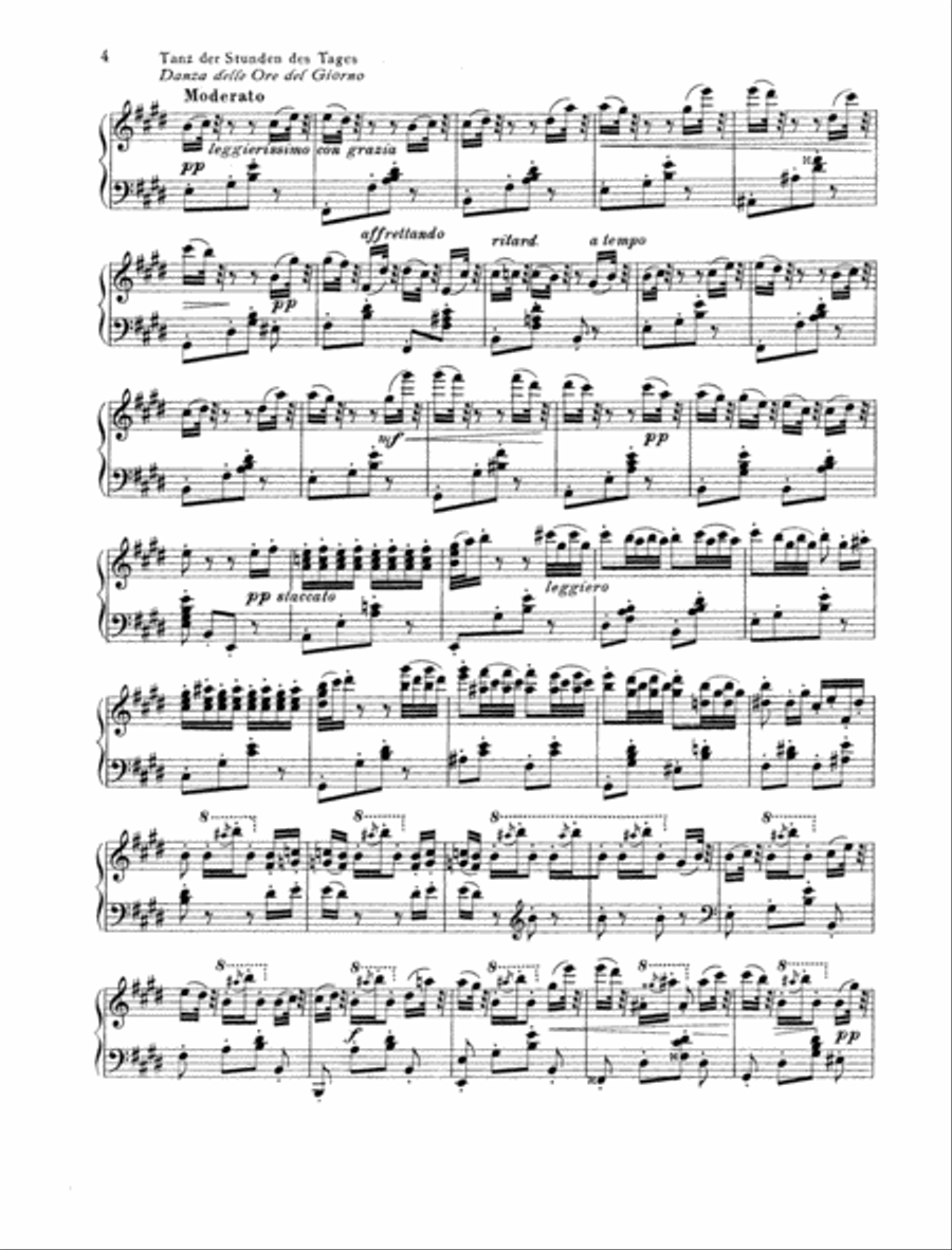 Danza delle Ore Piano Solo scores gallery preview page 3