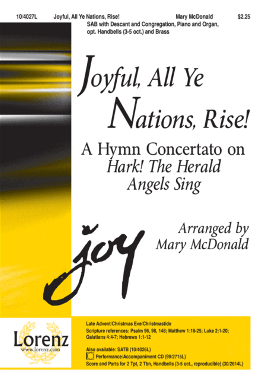 Joyful, All Ye Nations, Rise! 3-Part scores gallery preview page 2