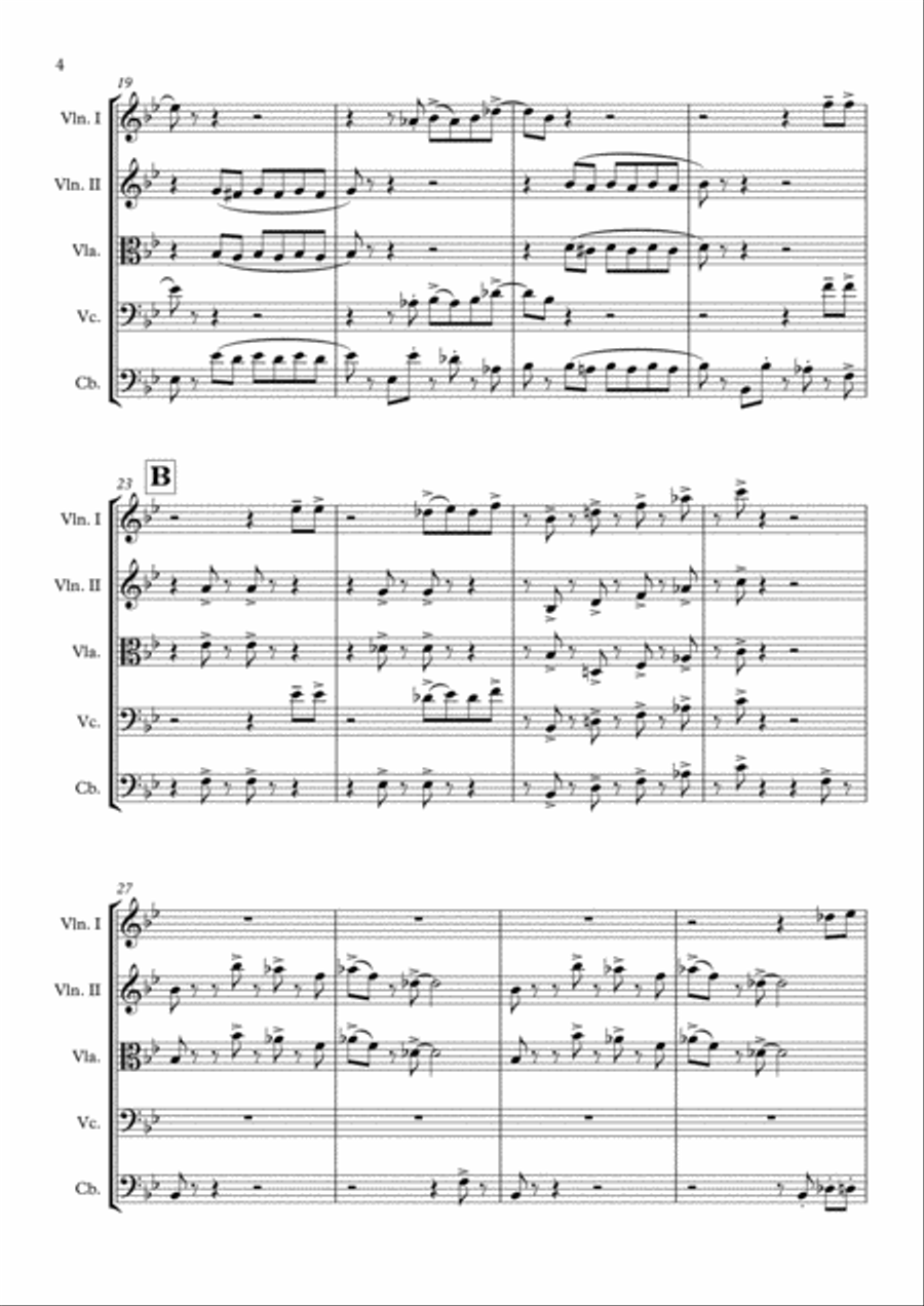 I Got You (I Feel Good) String Quintet scores gallery preview page 5