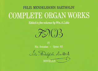 Book cover for Complete Organ Works - Volume IV