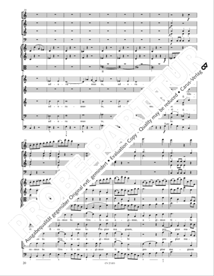 Creation Mass in A-major after Joseph Haydn (Schopfungsmesse in A nach Joseph Haydn) 4-Part scores gallery preview page 21