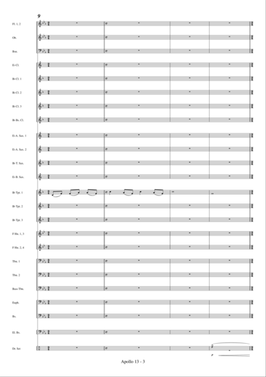 End Credits - Apollo 13 Concert Band scores gallery preview page 5