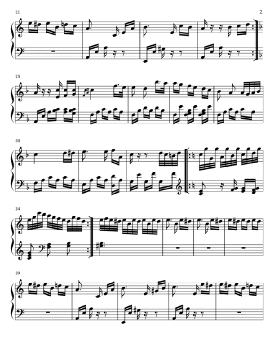 Für Elise Für Elise Piano scores gallery preview page 2