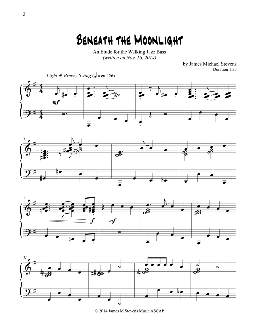 Jazz by Piano Piano Solo scores gallery preview page 2