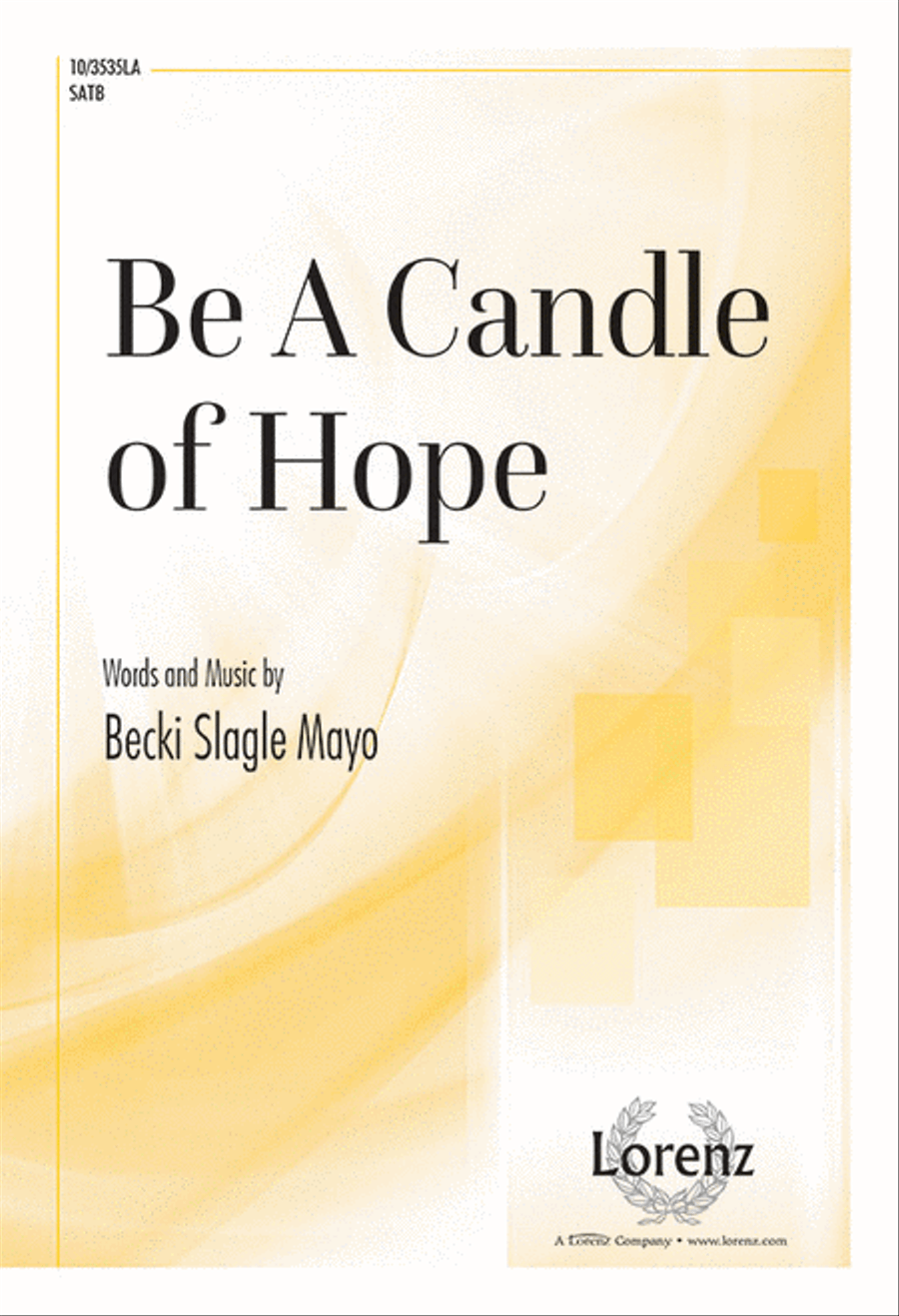 Be A Candle of Hope 4-Part scores gallery preview page 1