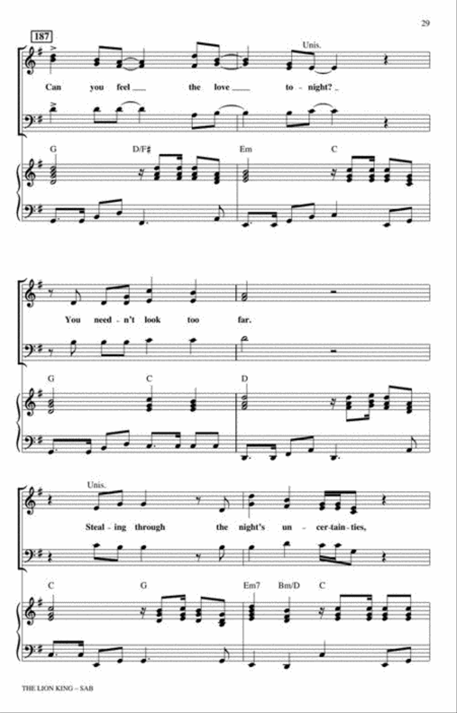 The Lion King (Medley) 3-Part scores gallery preview page 8