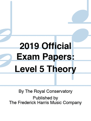 Book cover for 2019 Official Exam Papers: Level 5 Theory