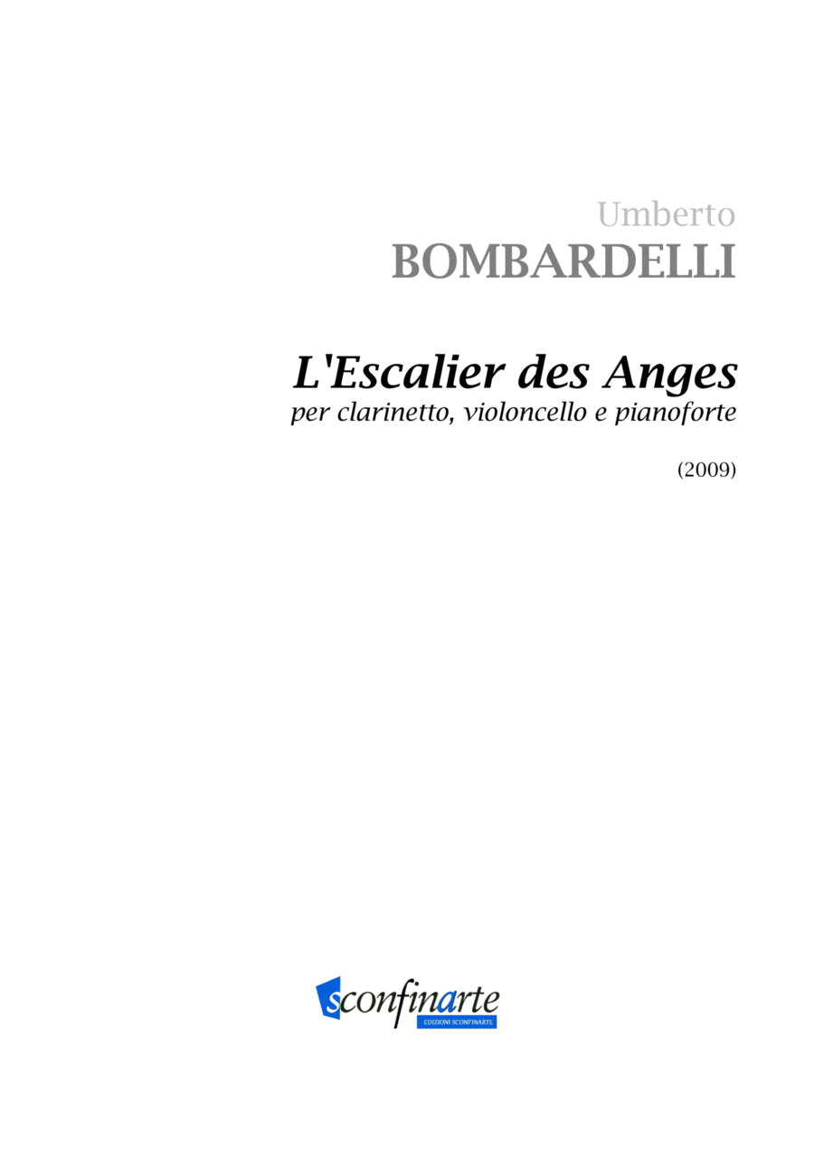 Umberto Bombardelli: L'ESCALIERE DES ANGES (ES 399) Small Ensemble scores gallery preview page 1