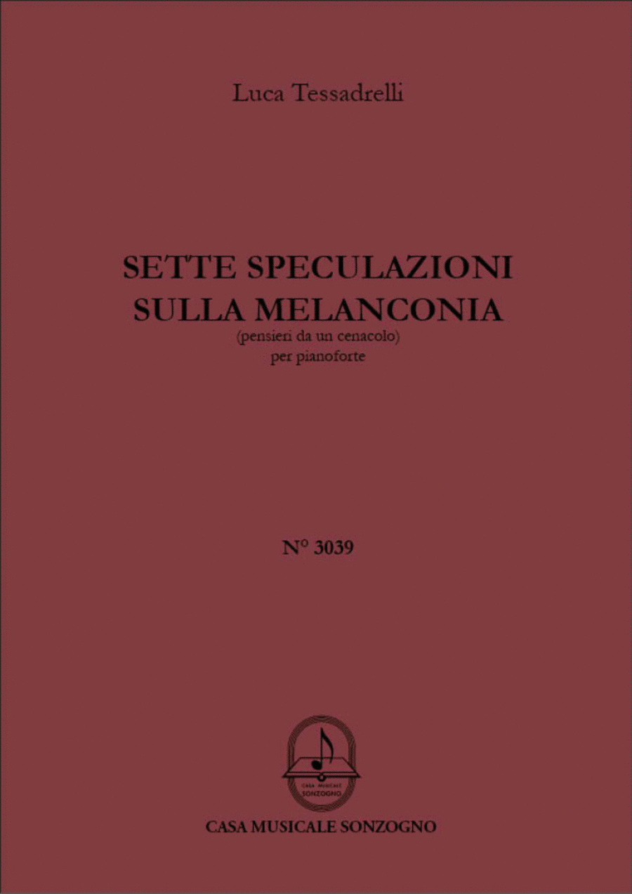 Sette speculazioni sulla melanconia