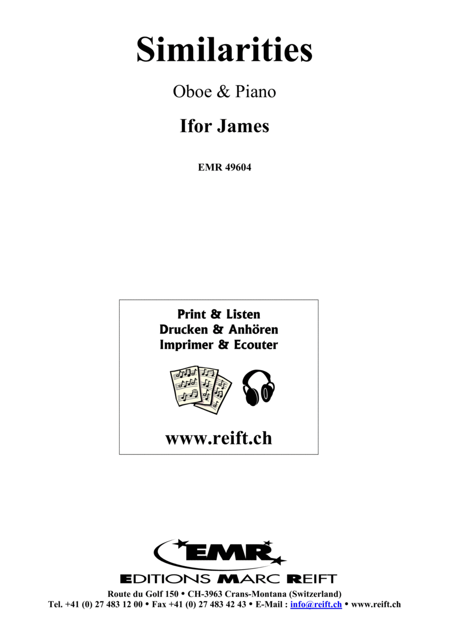 Similarities Piano Accompaniment scores gallery preview page 1