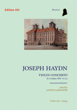 Book cover for Violin concerto, Hob. Vii a:3