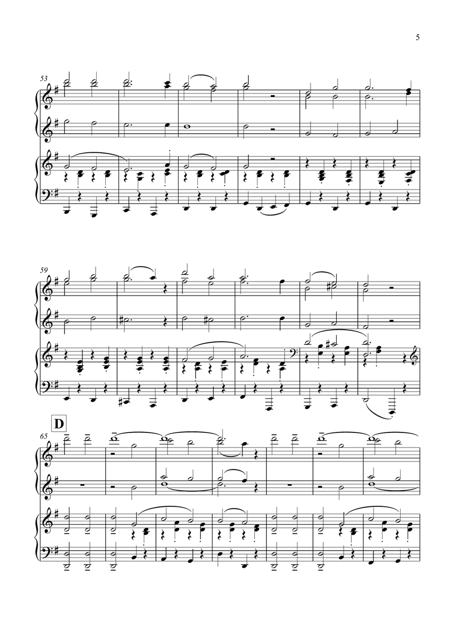 Christmas Medley (Piano Duet - Four Hands) Piano Duet scores gallery preview page 5