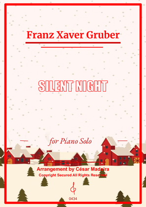 Book cover for Silent Night - Piano Solo (Full Score)