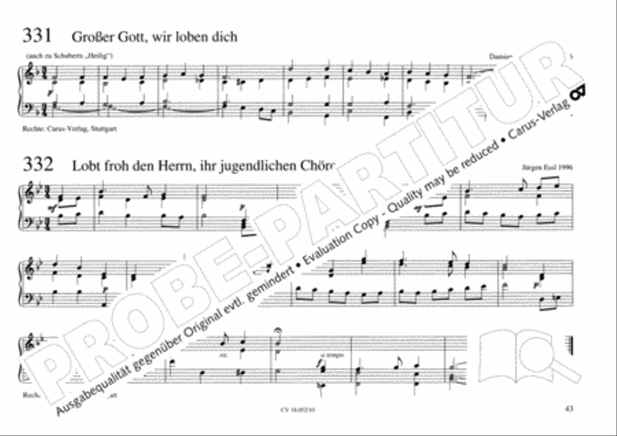 Esslinger Orgelbuch, Bd I-III Organ Solo scores gallery preview page 60