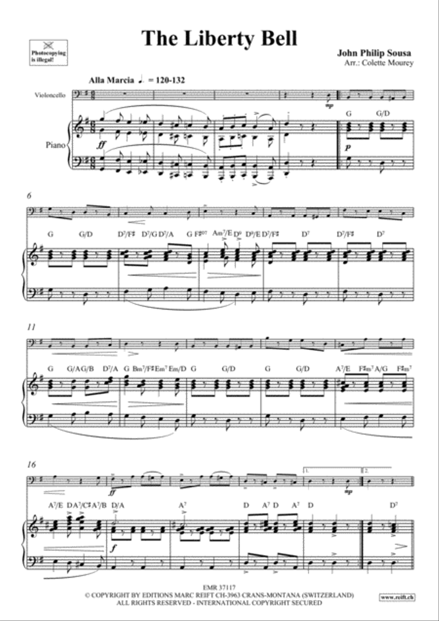 The Liberty Bell Piano Accompaniment scores gallery preview page 4