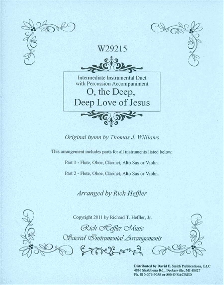 O The Deep, Deep Love Of Jesus Violin scores gallery preview page 1