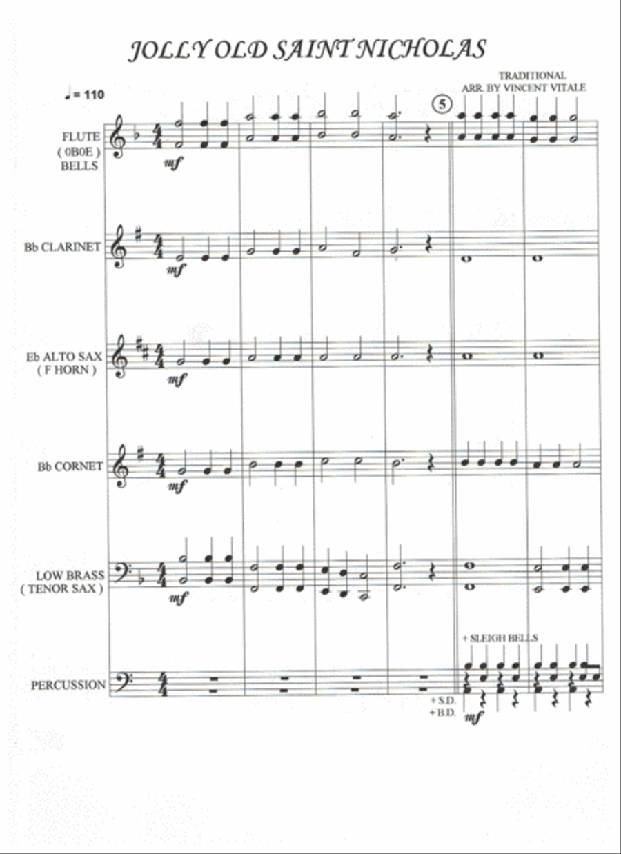 JOLLY OLD SAINT NICHOLAS JOLLY OLD SAINT NICHOLAS Concert Band scores gallery preview page 2