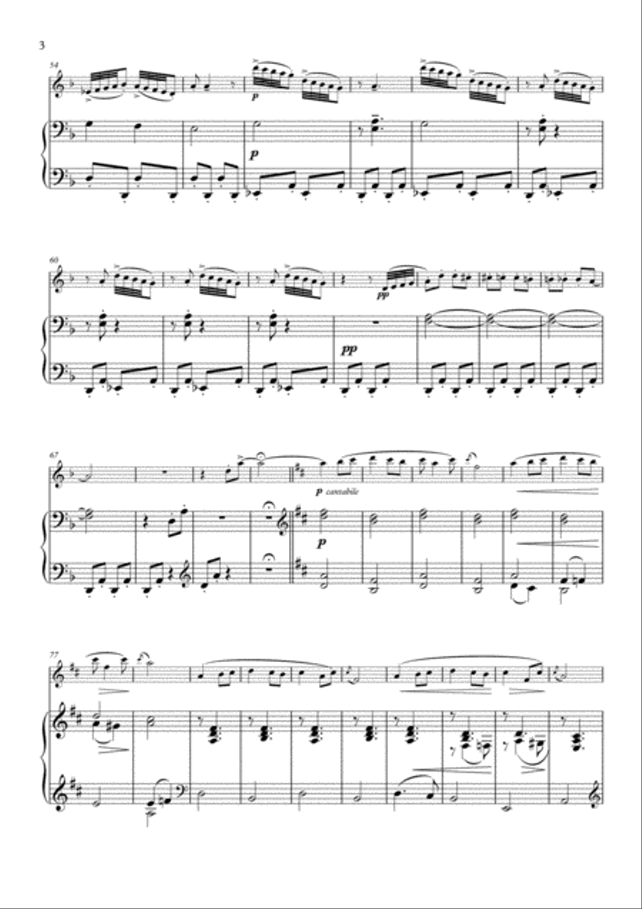 March Of The Dwarfs Op. 54, No. 3 - Flute & Piano Flute Solo scores gallery preview page 4