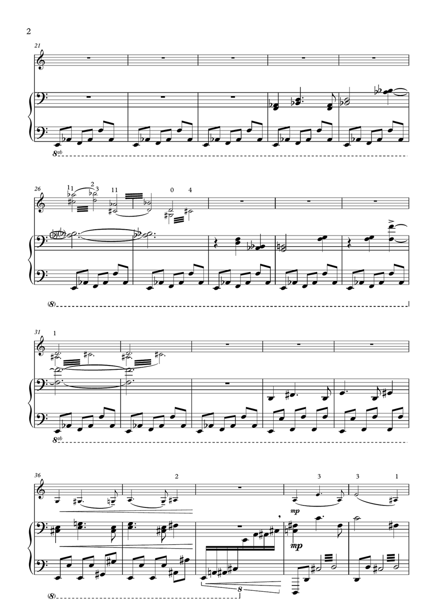 Ravel La Valse for violin and piano Violin Solo scores gallery preview page 2