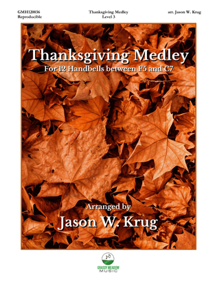 Book cover for Thanksgiving Medley (for 12 handbells)