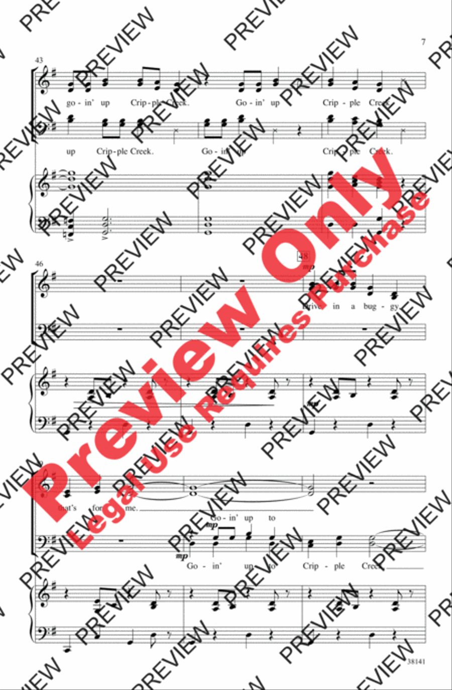 Cripple Creek 4-Part scores gallery preview page 7