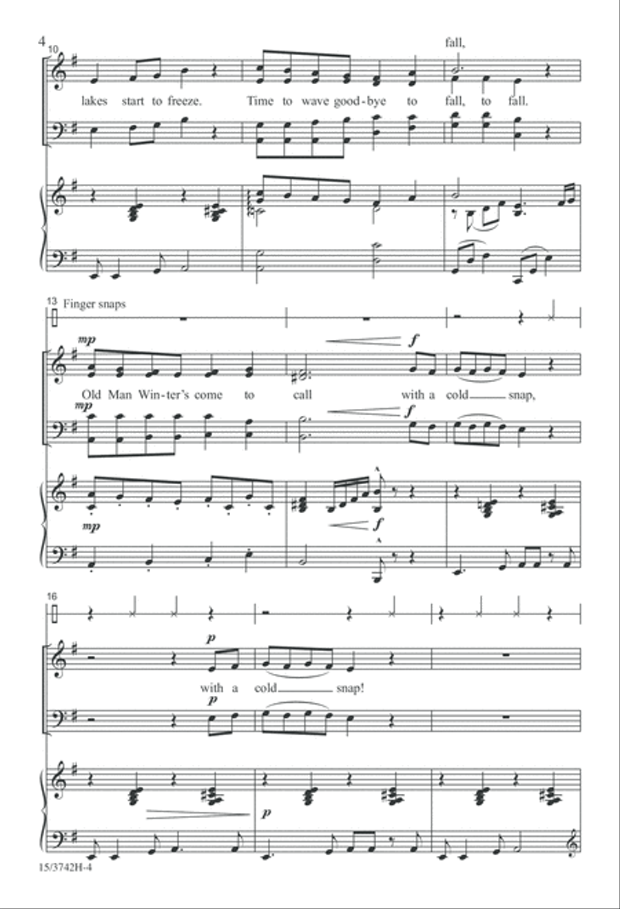 Cold Snap 4-Part scores gallery preview page 4