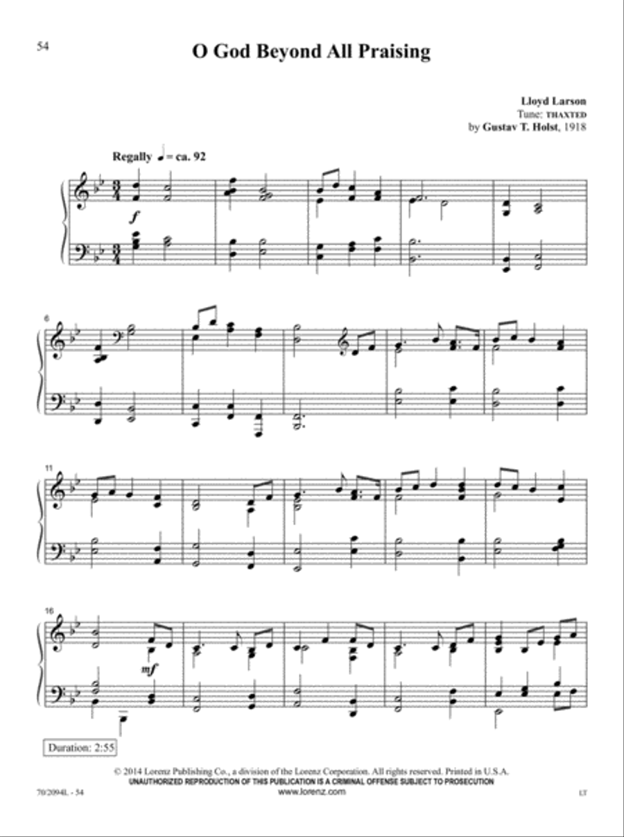 The Church Pianist's Library, Vol. 22 Piano Solo scores gallery preview page 20