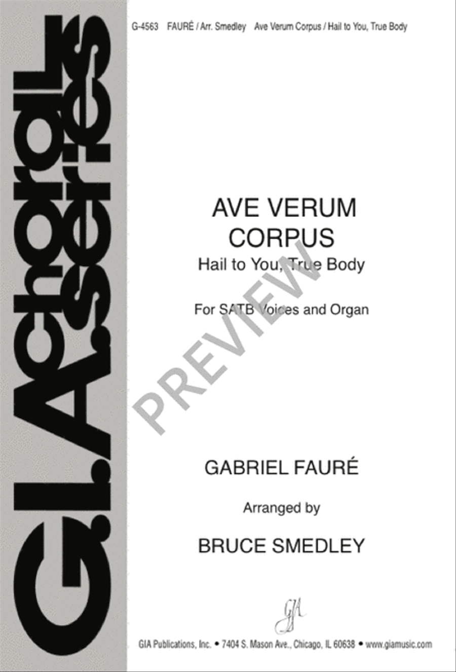 Ave verum corpus 4-Part scores gallery preview page 1