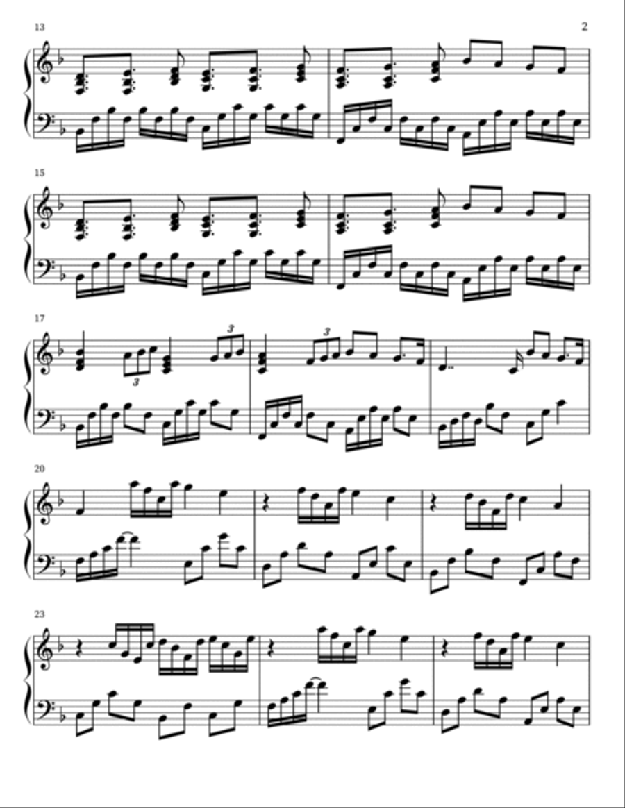 Like My Father Like My Father Piano Solo scores gallery preview page 2
