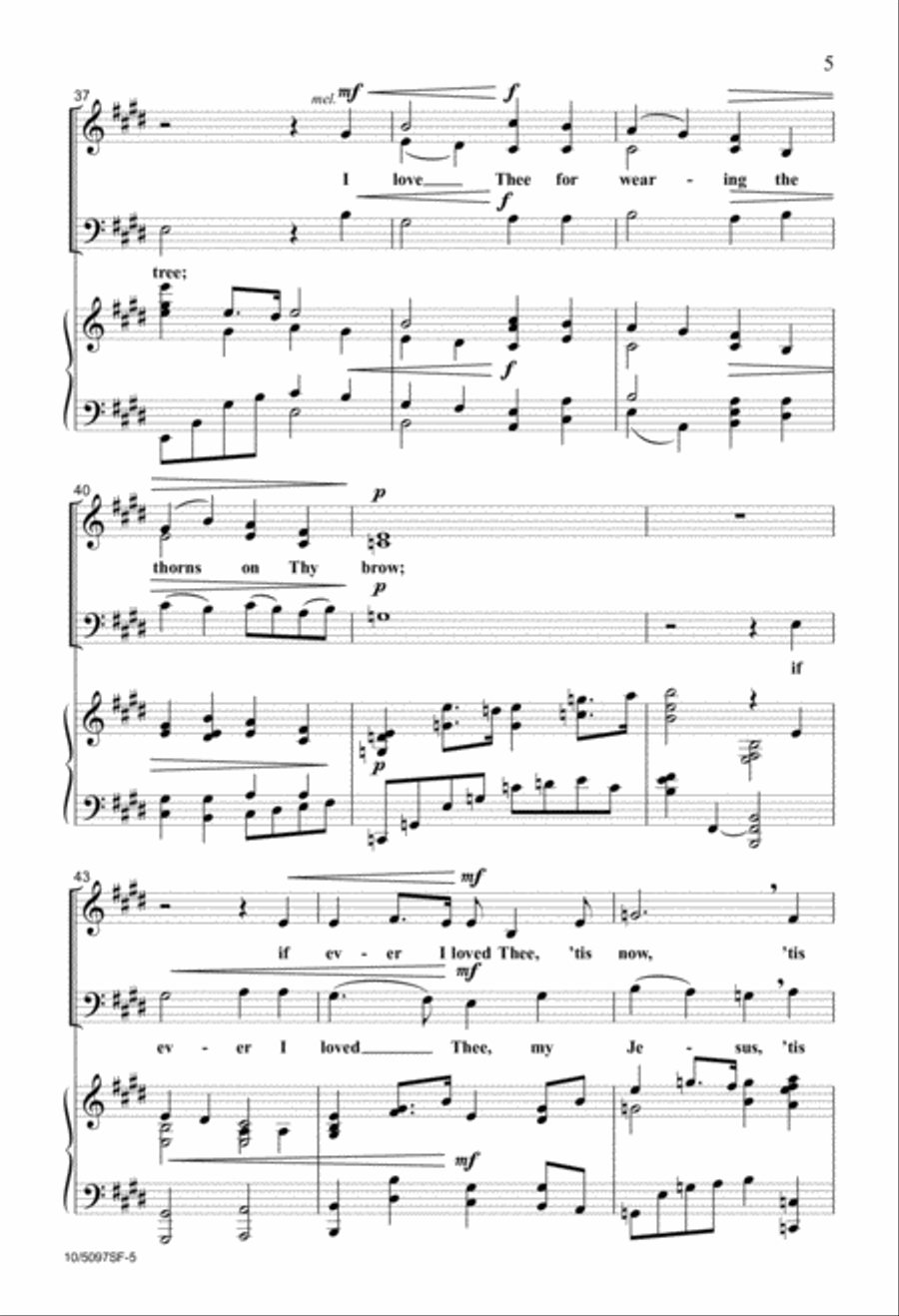 My Jesus, I Love Thee My Jesus, I Love Thee 3-Part scores gallery preview page 5