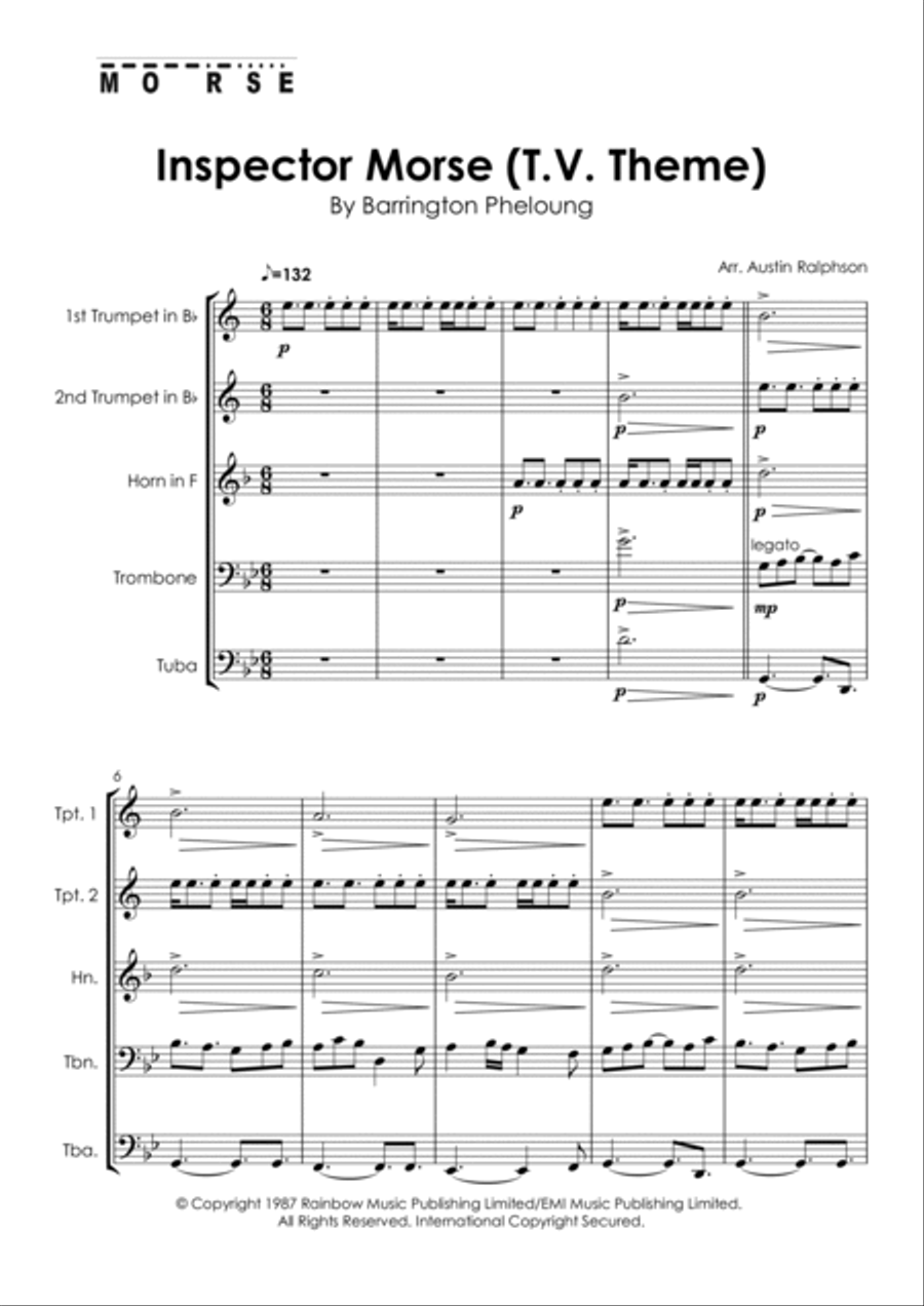 Inspector Morse Horn scores gallery preview page 5