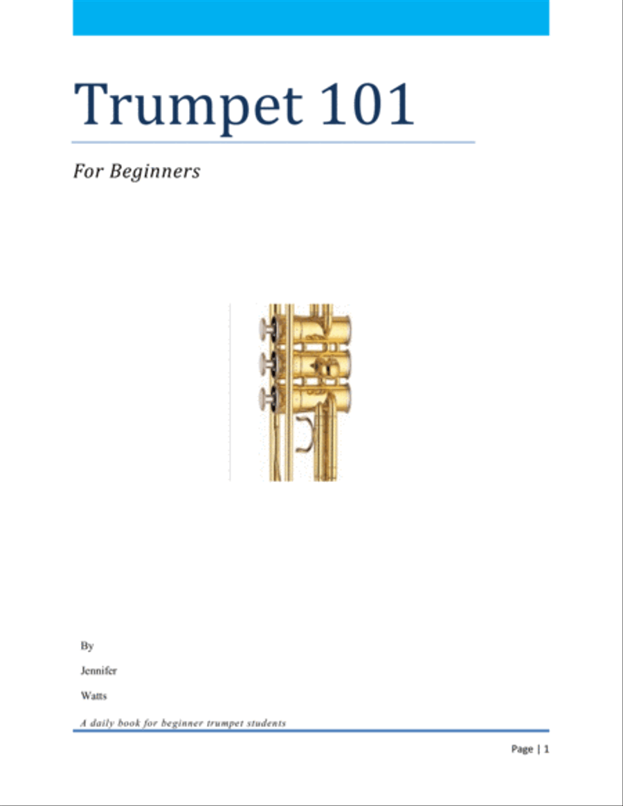 Trumpet 101 Trumpet Solo scores gallery preview page 1