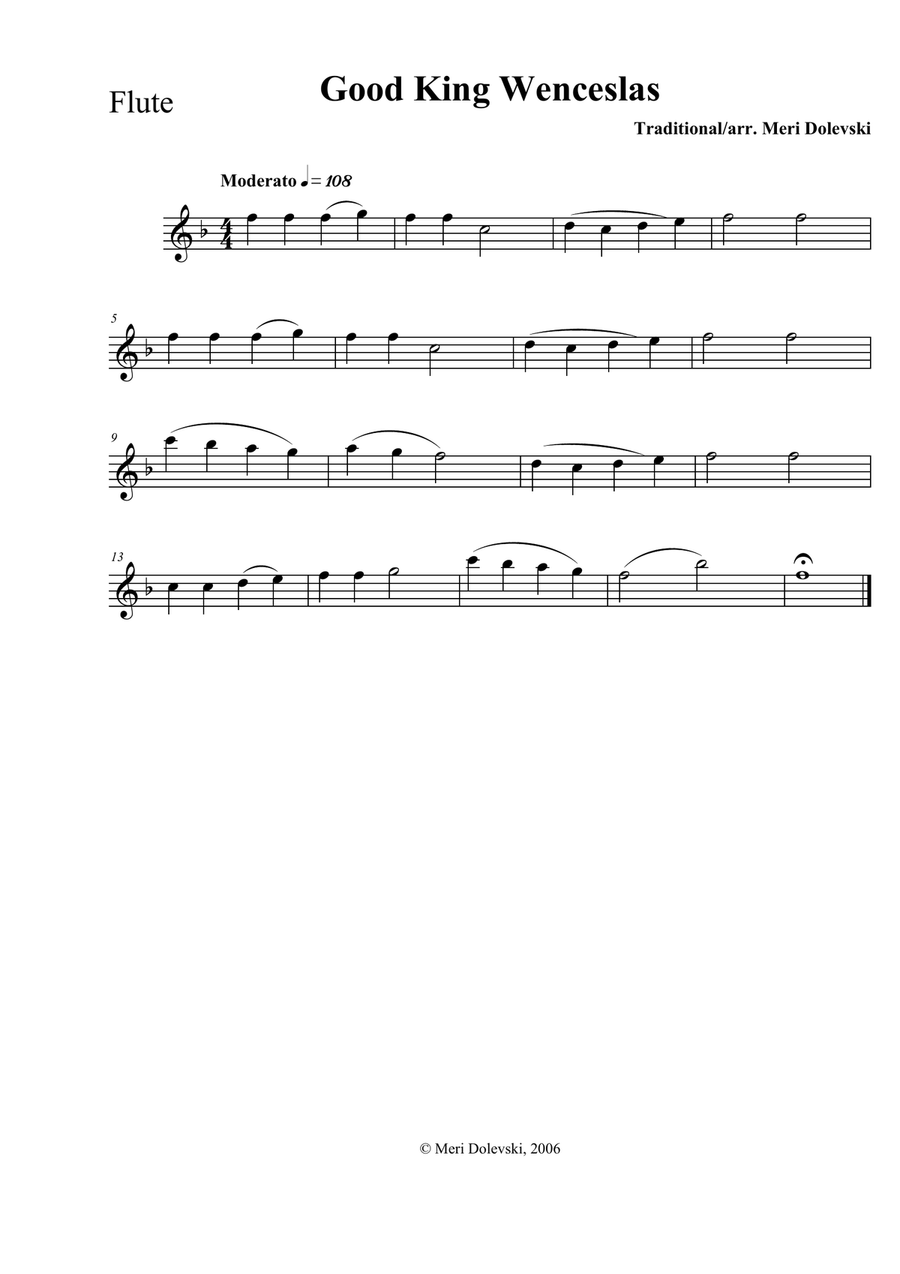 A Beginner Flute Christmas Flute Solo scores gallery preview page 6