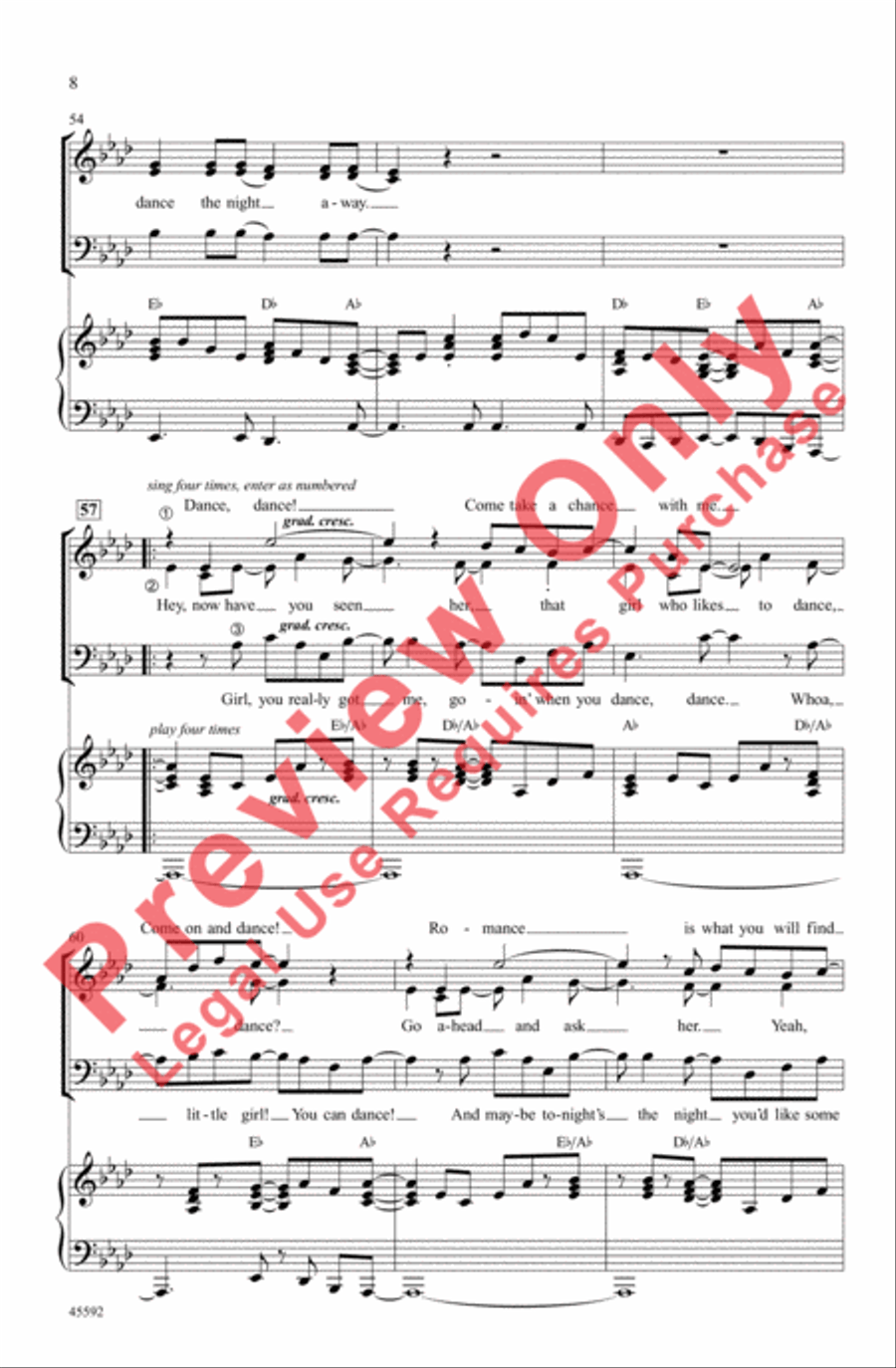 Dance the Night Away Dance the Night Away 3-Part scores gallery preview page 8