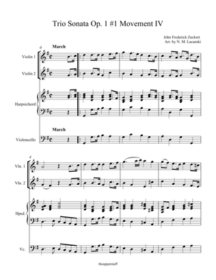 Trio Sonata Op. 1 #1 Movement 4