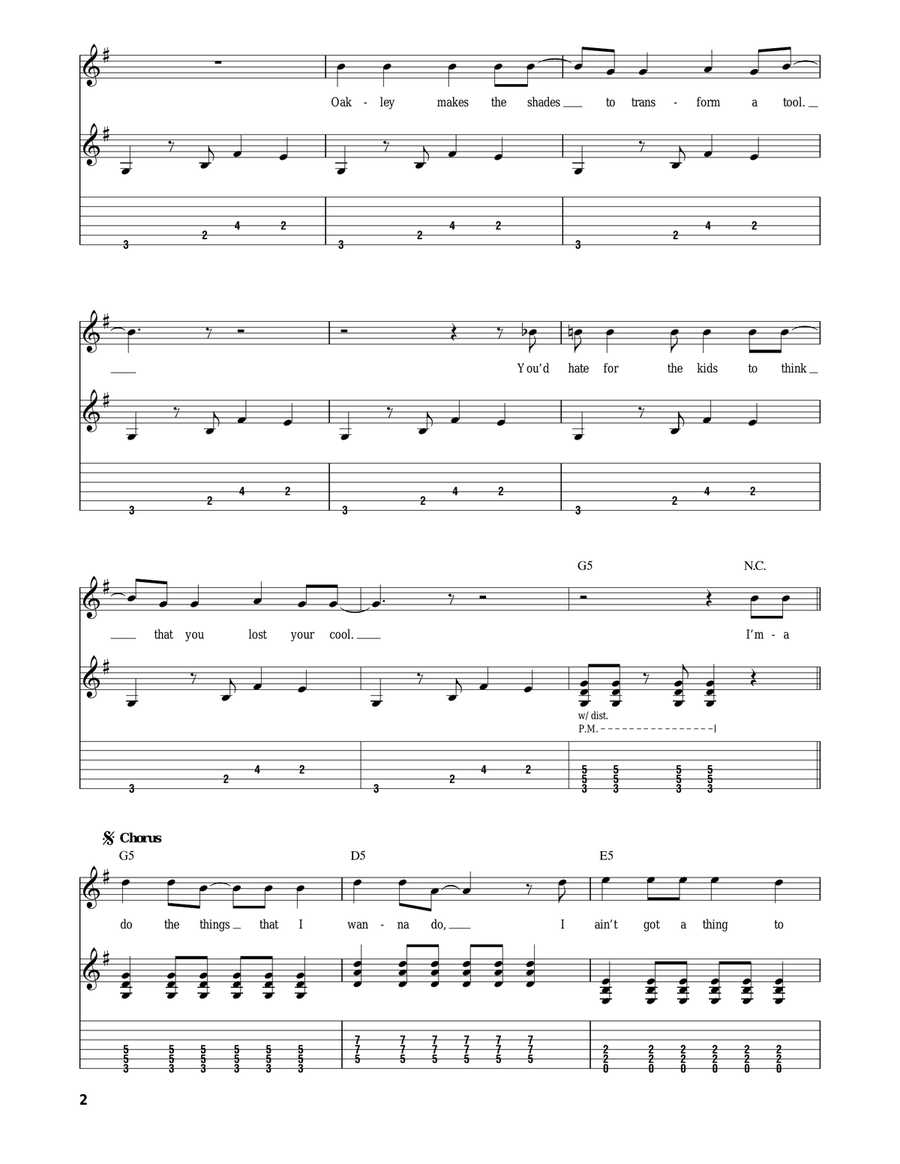 Pork And Beans Acoustic Guitar scores gallery preview page 2