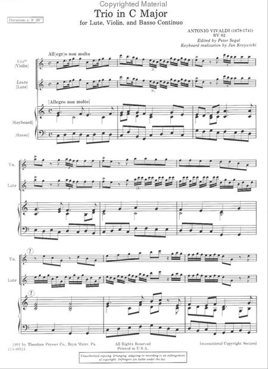 Trio In C Major Trio In C Major Chamber Music scores gallery preview page 2