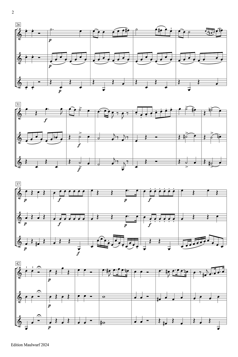 Horn Trio Brass Trio scores gallery preview page 2